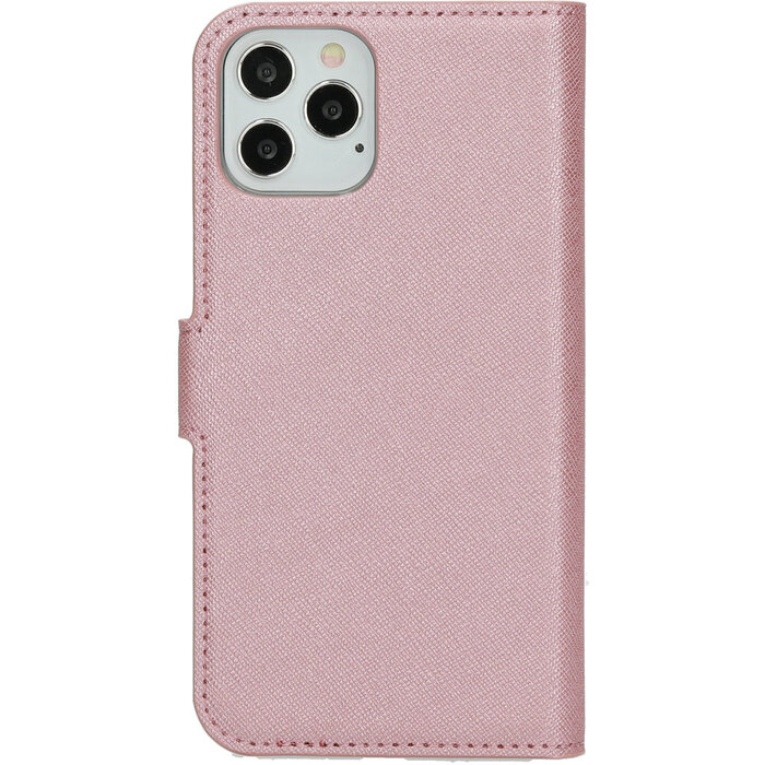 Mobiparts Mobiparts Saffiano Wallet Case iPhone 12/12 Pro Roze (MP-108529)