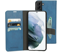 Mobiparts Mobiparts Classic Wallet Case Samsung Galaxy S21 Plus Steel Blue
