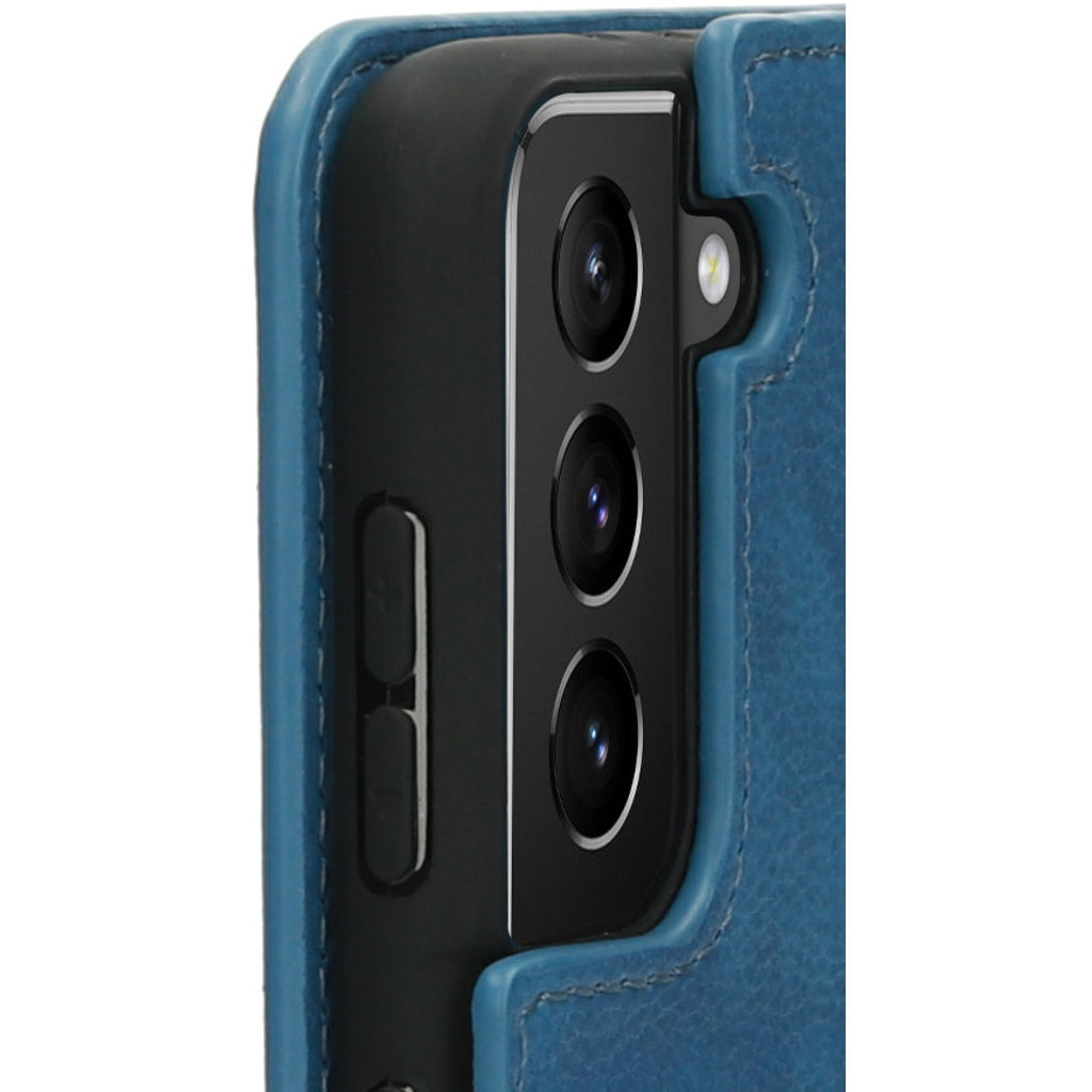 Mobiparts Mobiparts Classic Wallet Case Samsung Galaxy S21 Plus Steel Blue