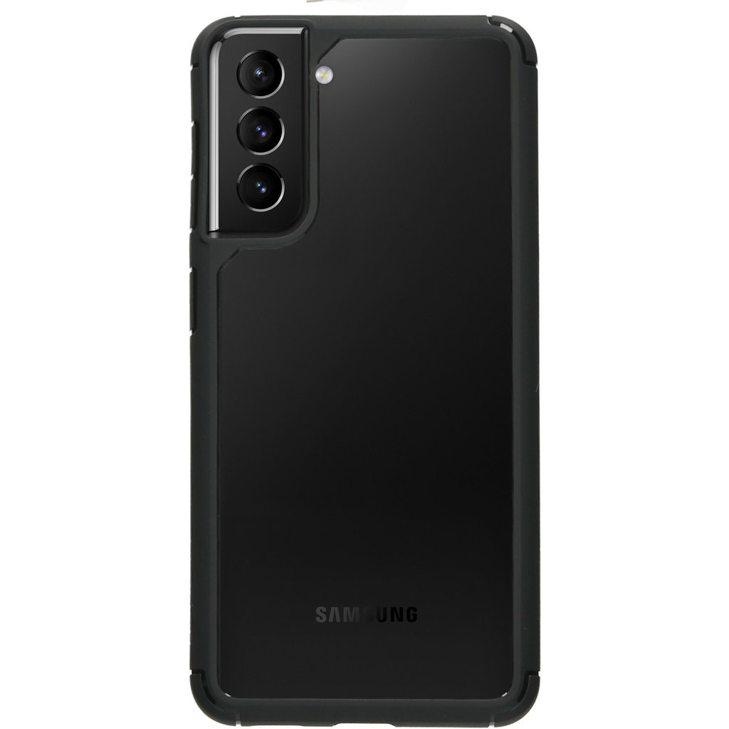 Mobiparts Mobiparts Rugged Clear Case Samsung Galaxy S21 Plus Black