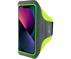 Mobiparts Mobiparts Comfort Fit Sport Armband iPhone 13 Mini Neon Groen