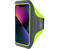 Mobiparts Mobiparts Comfort Fit Sport Armband iPhone 13 Pro Neon Groen