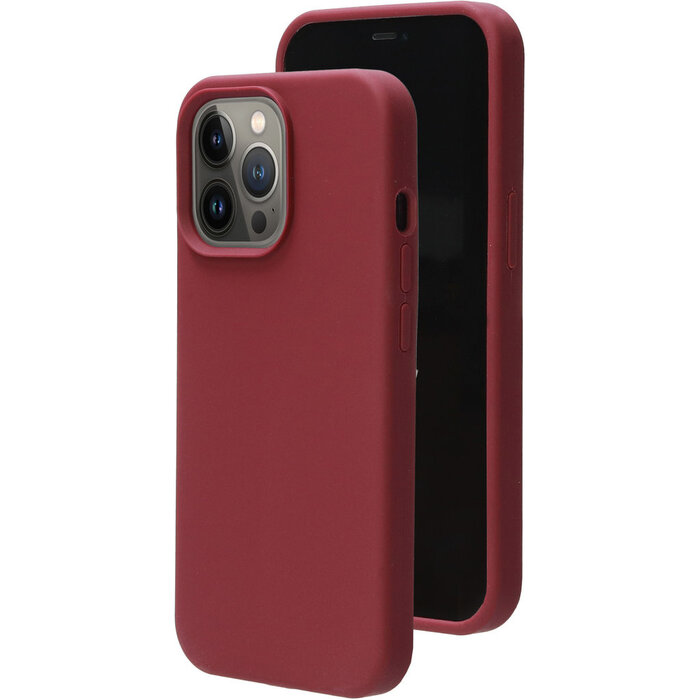 Mobiparts Mobiparts Silicone Cover Apple iPhone 13 Pro Plum Red