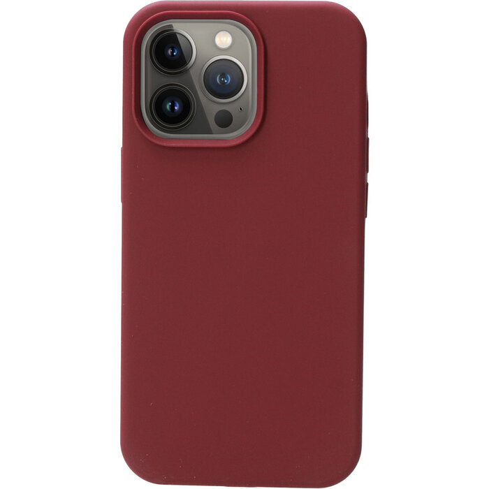 Mobiparts Mobiparts Silicone Cover Apple iPhone 13 Pro Plum Red
