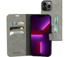 Mobiparts Mobiparts Classic Wallet Case Apple iPhone 13 Pro Max Granite Grey