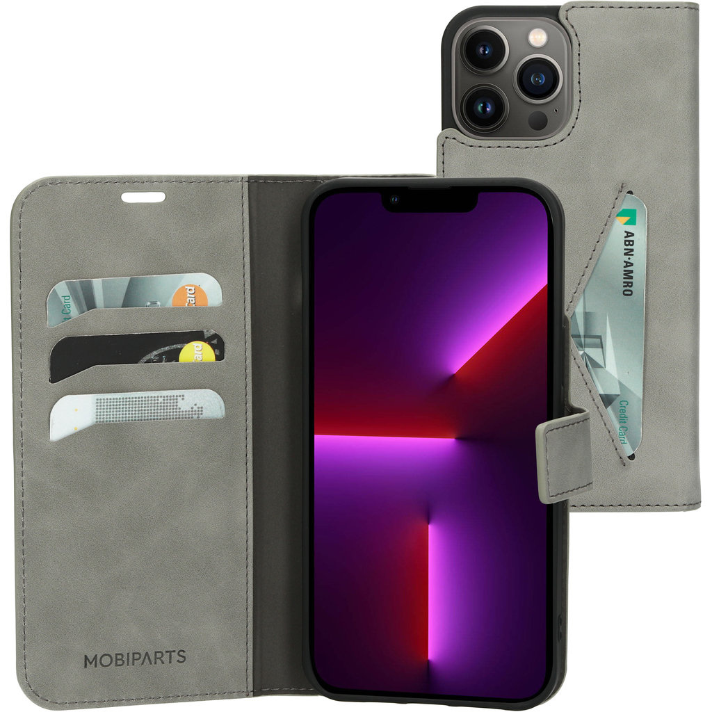 Mobiparts Mobiparts Classic Wallet Case Apple iPhone 13 Pro Max Granite Grey