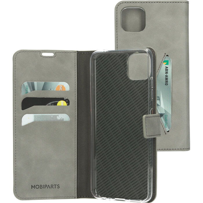 Mobiparts Mobiparts Classic Wallet Case Samsung Galaxy A22 5G (2021) Granite Grey