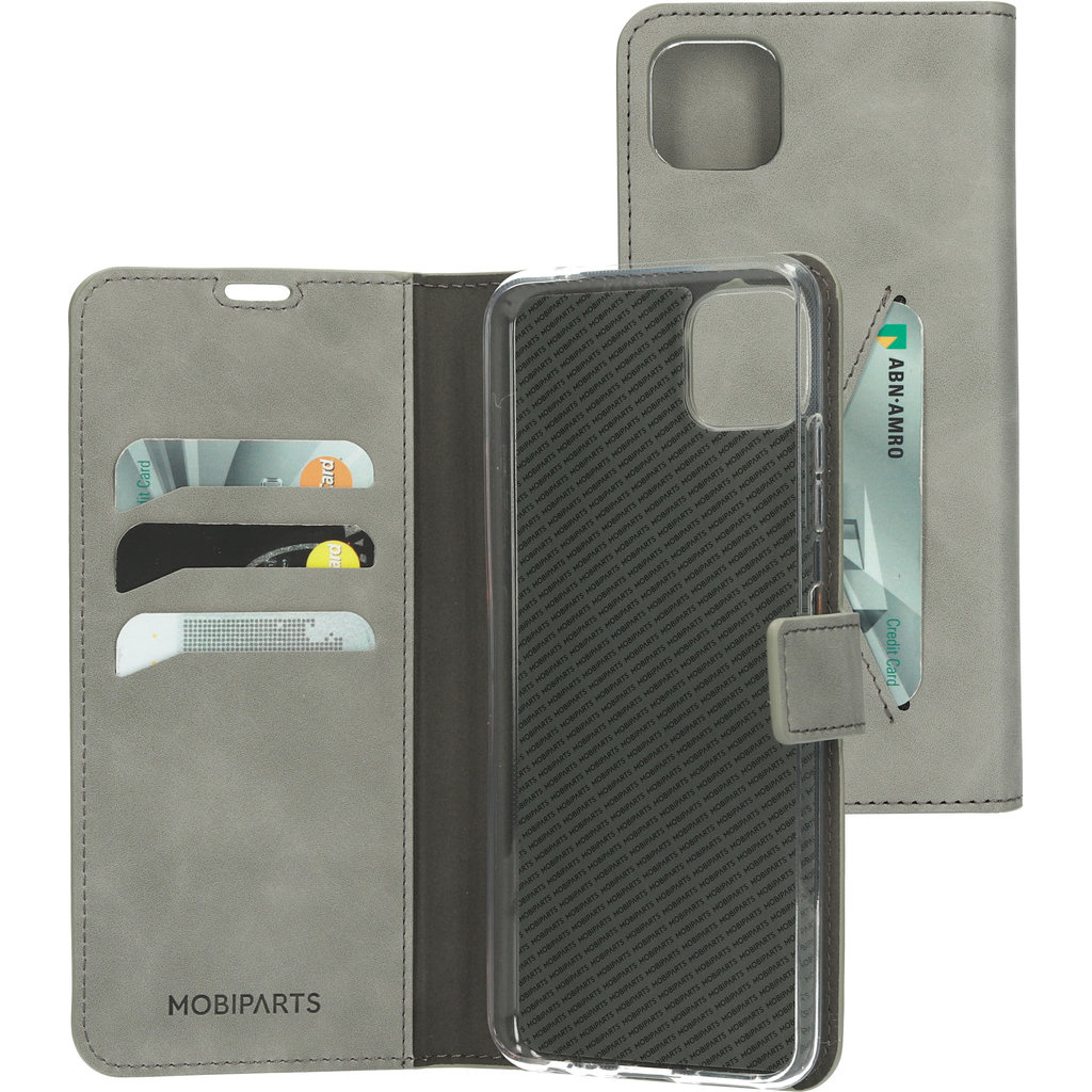 Mobiparts Mobiparts Classic Wallet Case Samsung Galaxy A22 5G (2021) Granite Grey