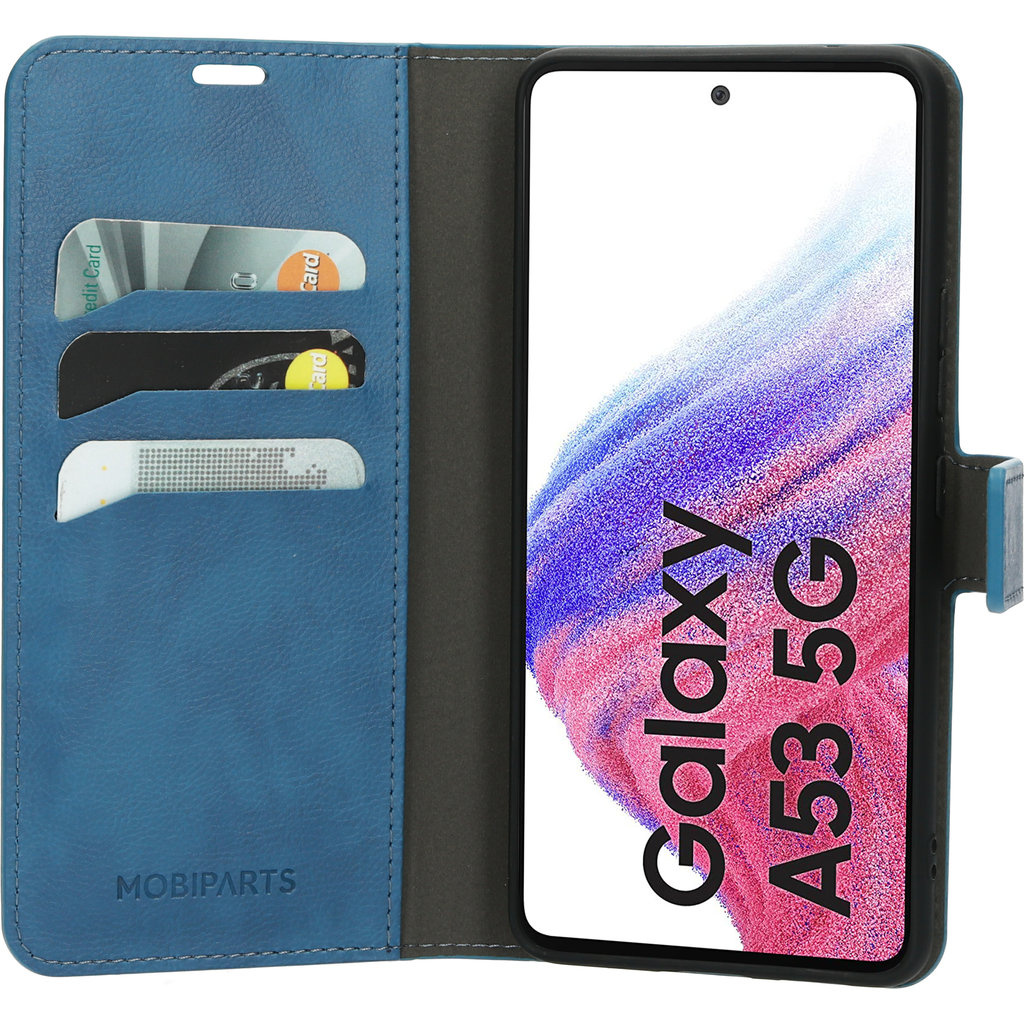 Mobiparts Mobiparts Classic Wallet Case Samsung Galaxy A53 (2022) Steel Blue