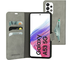 Mobiparts Mobiparts Classic Wallet Case A53 (2022) Grijs
