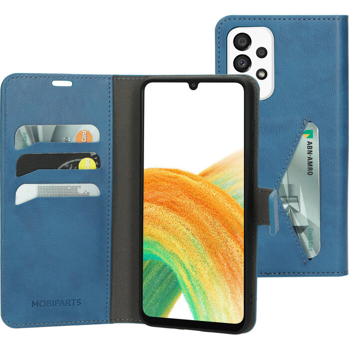 Mobiparts Mobiparts Classic Wallet Case Samsung Galaxy A33 5G (2022) Steel Blue