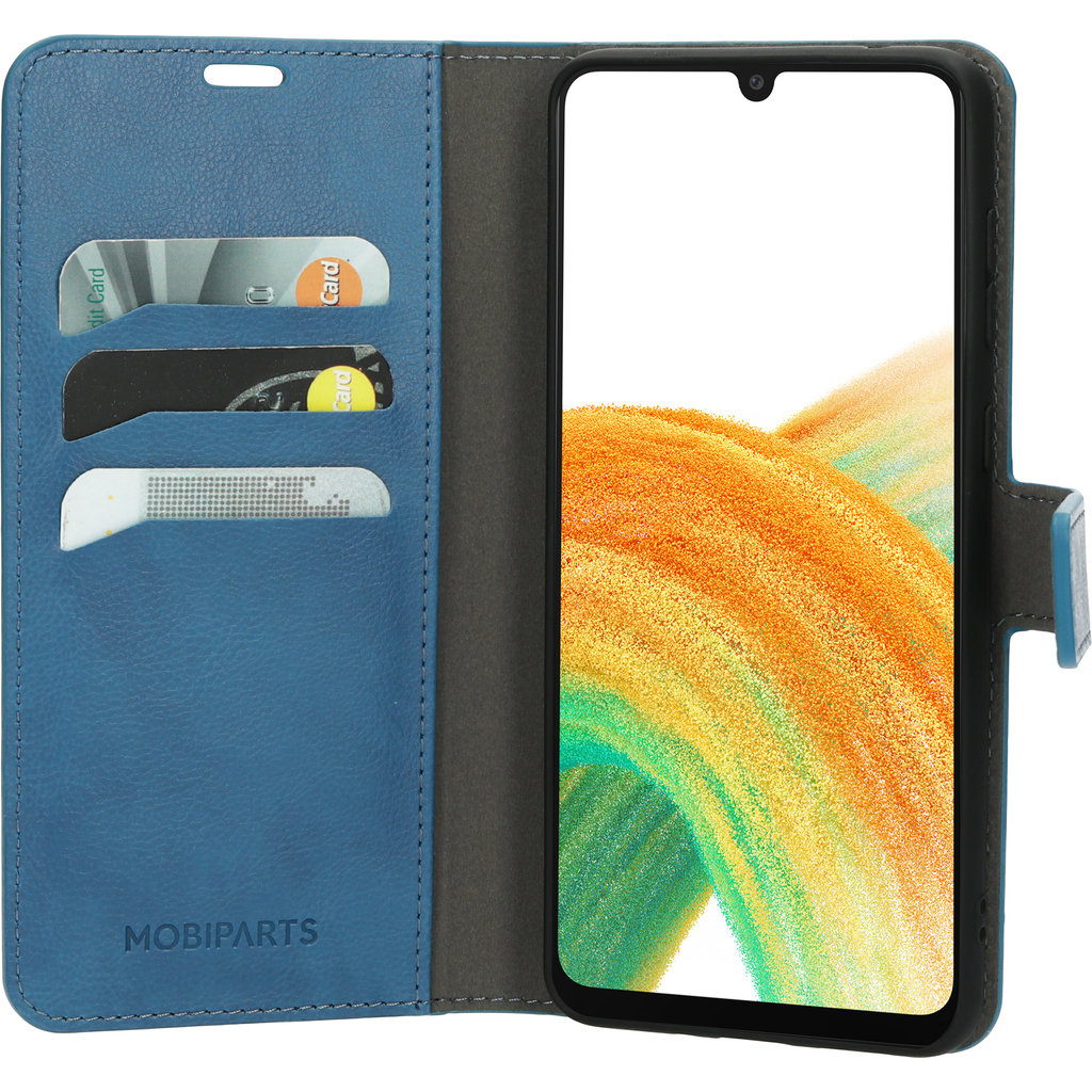Mobiparts Mobiparts Classic Wallet Case Samsung Galaxy A33 5G (2022) Steel Blue