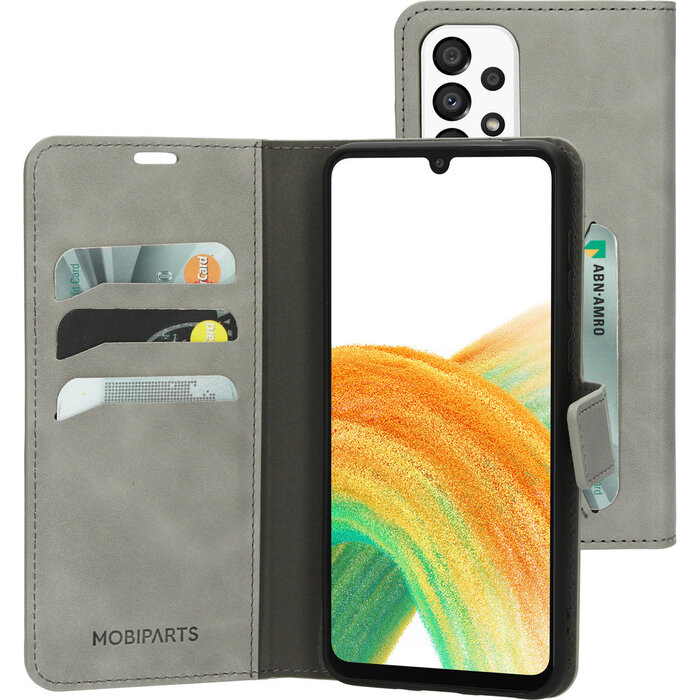 Mobiparts Mobiparts Classic Wallet Case Samsung Galaxy A33 5G (2022) Granite Grey