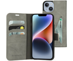 Mobiparts Mobiparts Classic Wallet Case iPhone 14 Granite Grey