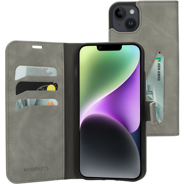 Mobiparts Mobiparts Classic Wallet Case Apple iPhone 14 Plus Granite Grey