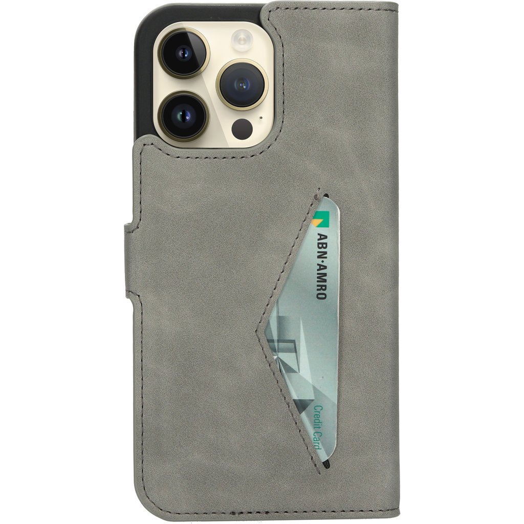 Mobiparts Mobiparts Classic Wallet Case Apple iPhone 14 Pro Max Granite Grey