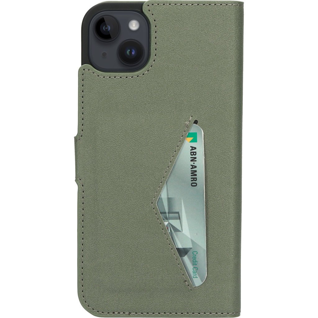 Mobiparts Mobiparts Classic Wallet Case Apple iPhone 14 Plus Stone Green