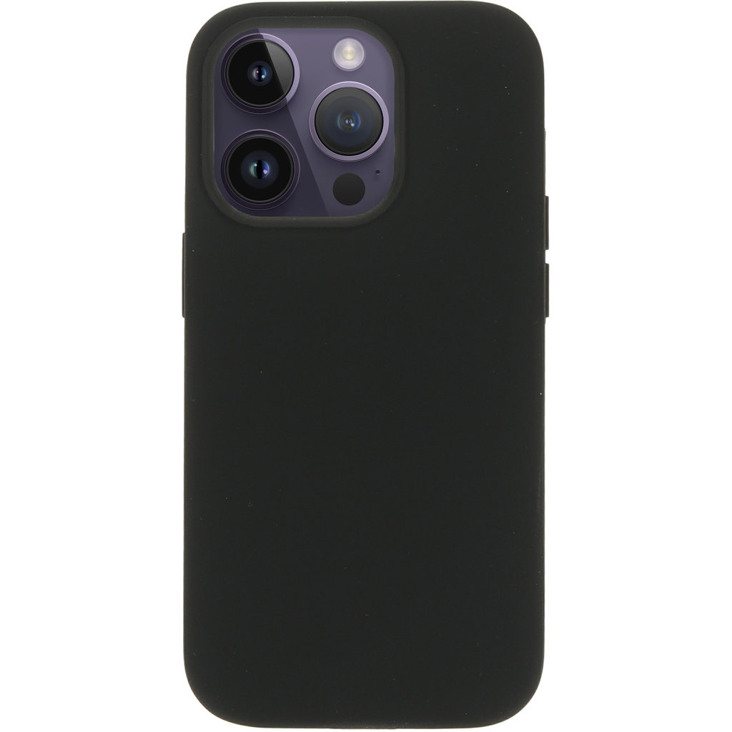 Mobiparts Mobiparts Silicone Cover Apple iPhone 14 Pro Black (Magsafe Compatible)