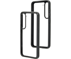 Mobiparts Mobiparts Rugged Clear Case S23 Zwart