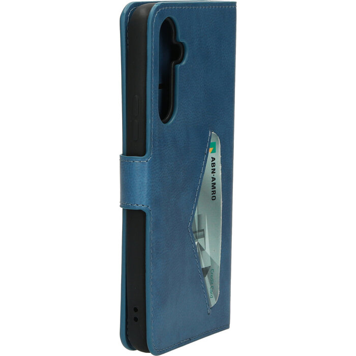 Mobiparts Mobiparts Classic Wallet Case Samsung Galaxy A54 5G (2023) Steel Blue