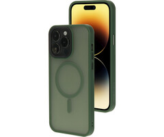 Mobiparts Mobiparts iPhone 14 Pro Max Hardcover Satin Green MagSafe
