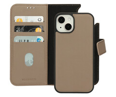 Mobiparts Mobiparts Leather 2 in 1 Wallet Case Apple iPhone 14 Taupe