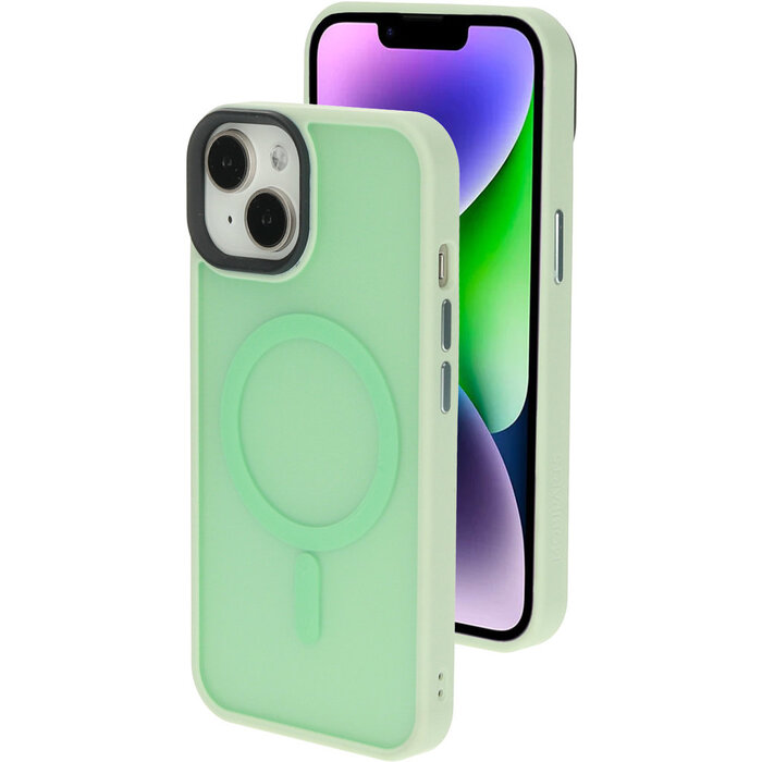 Mobiparts Mobiparts Hardcover Apple iPhone 14 Plus Satin Light  Green Ltd Edition(Magsafe Compatible)