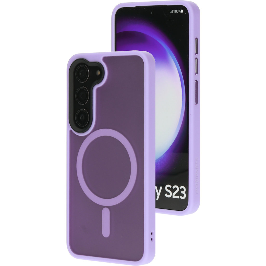 Mobiparts Mobiparts Hardcover Samsung Galaxy S23 Satin Lila (Magsafe Compatible)
