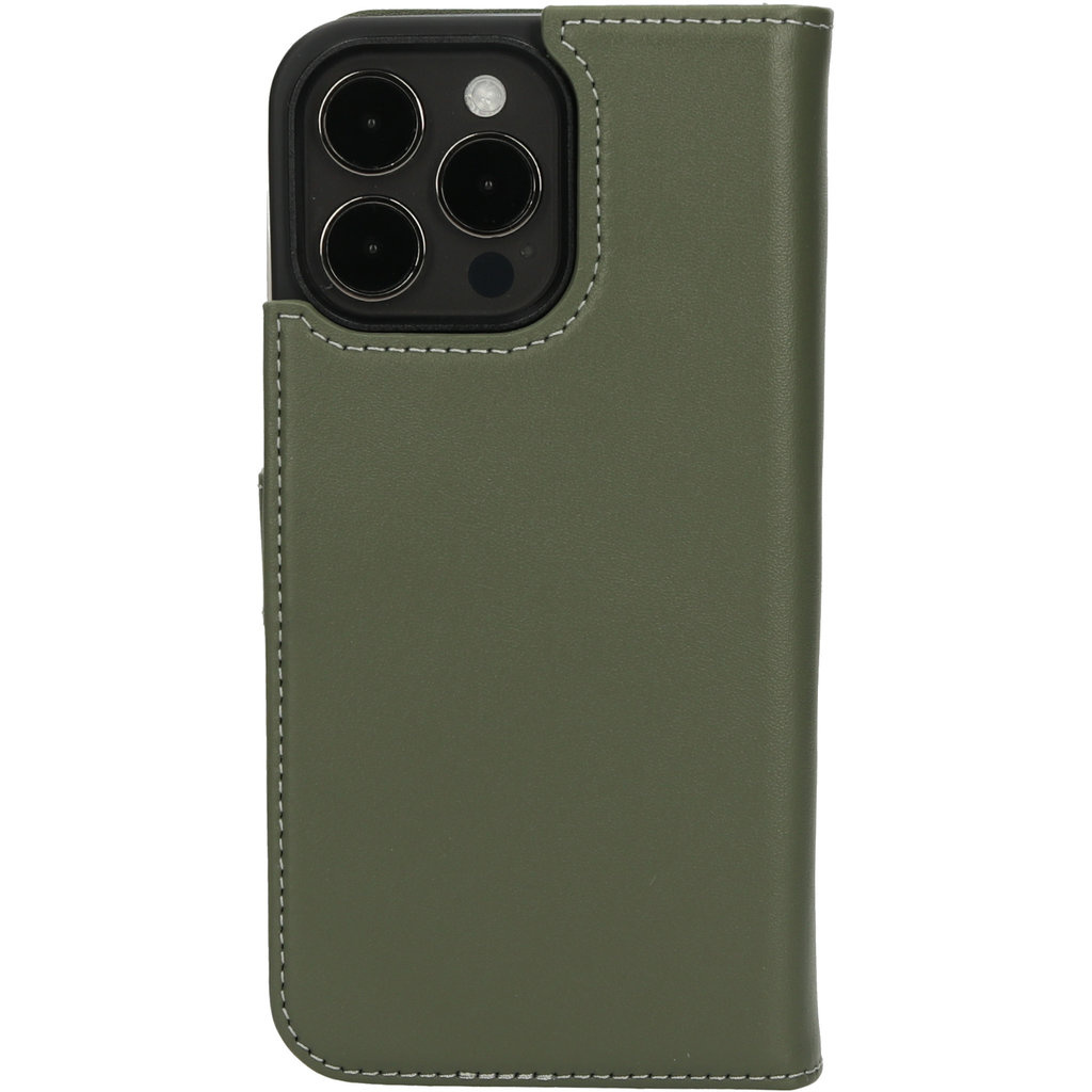 Mobiparts Mobiparts Leather 2 in 1 Wallet Case Apple iPhone 15 Pro Max Green