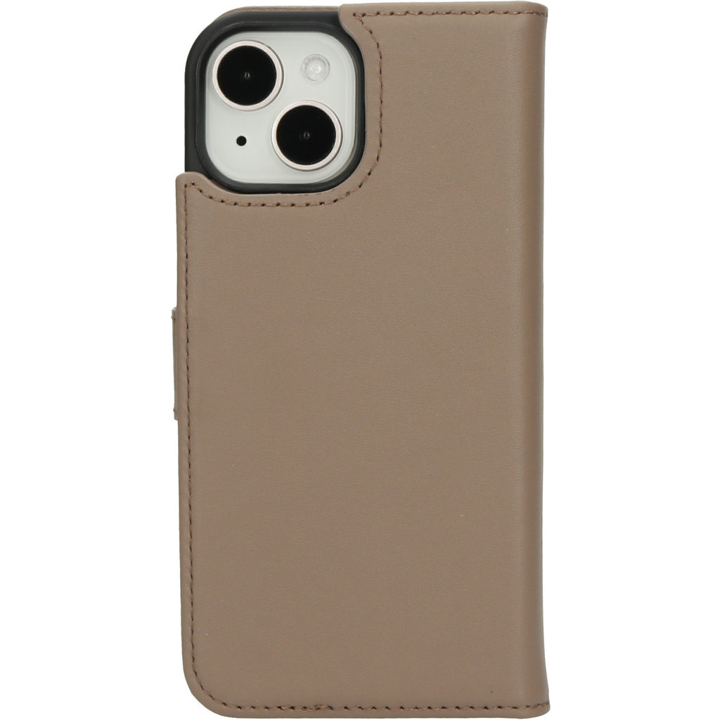 Mobiparts Mobiparts Leather 2 in 1 Wallet Case Apple iPhone 15/14 Taupe