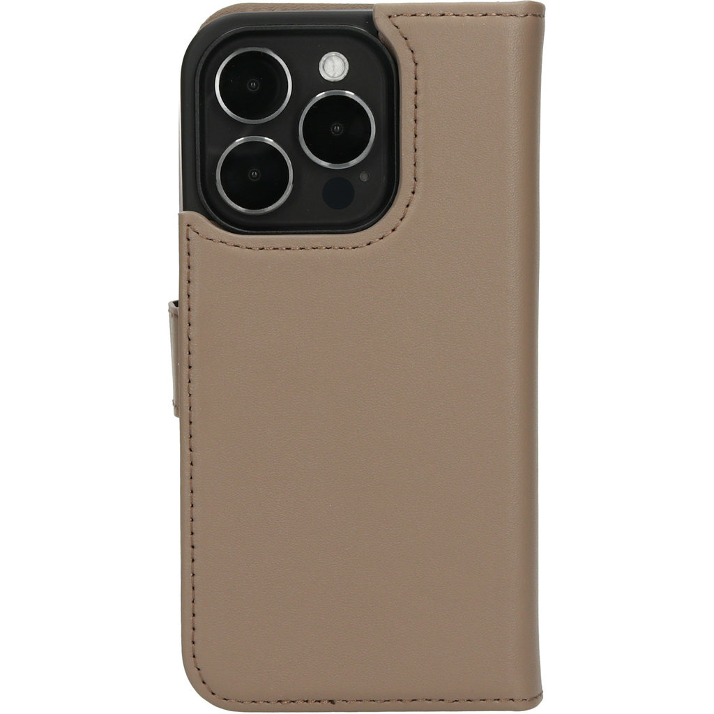 Mobiparts Mobiparts Leather 2 in 1 Wallet Case Apple iPhone 15 Pro Taupe