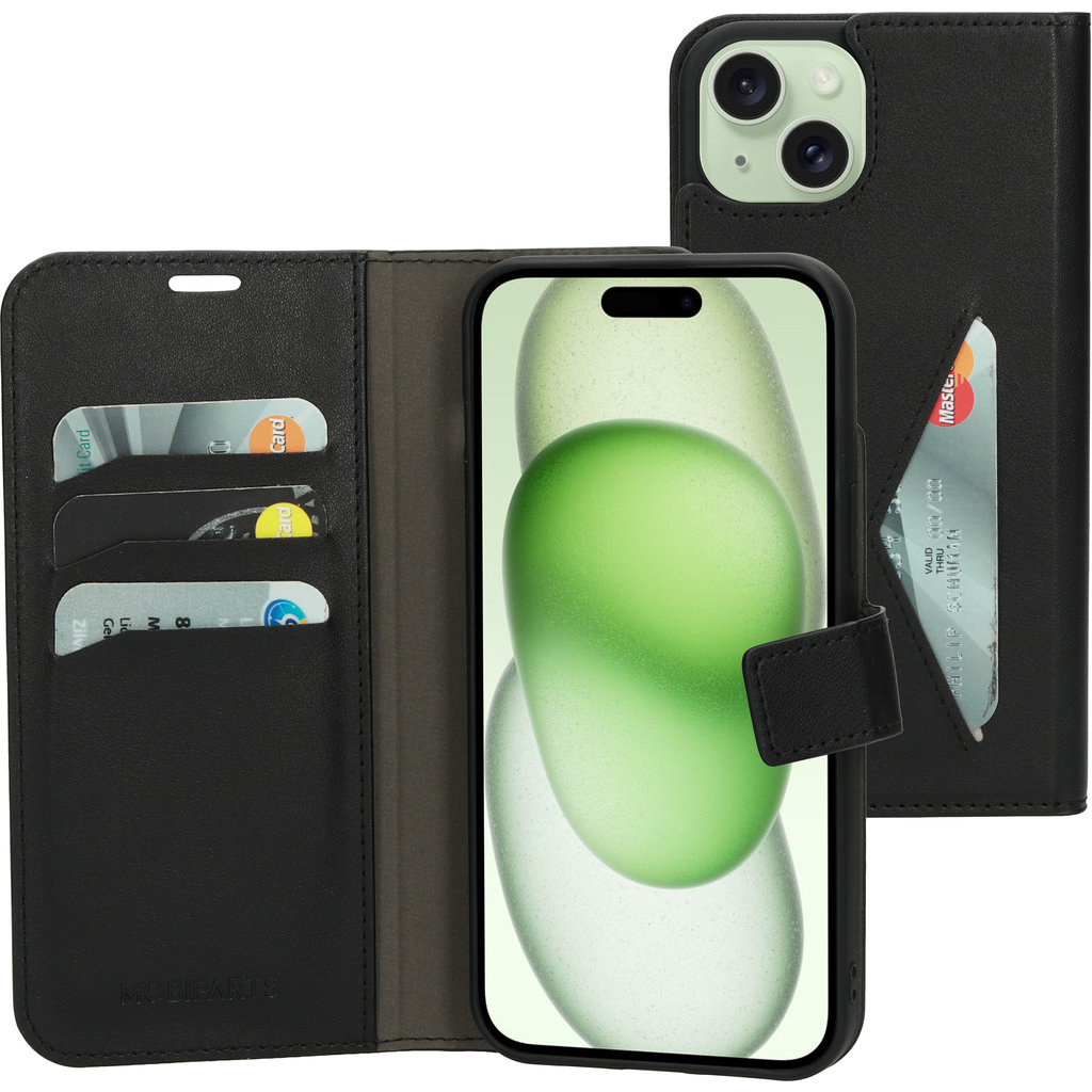 Mobiparts Mobiparts Classic Wallet Case Apple iPhone 15 Plus Black