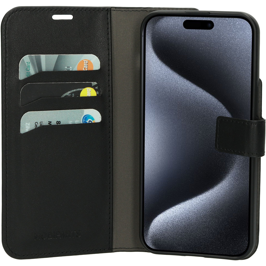 Mobiparts Mobiparts Classic Wallet Case Apple iPhone 15 Pro Max Black