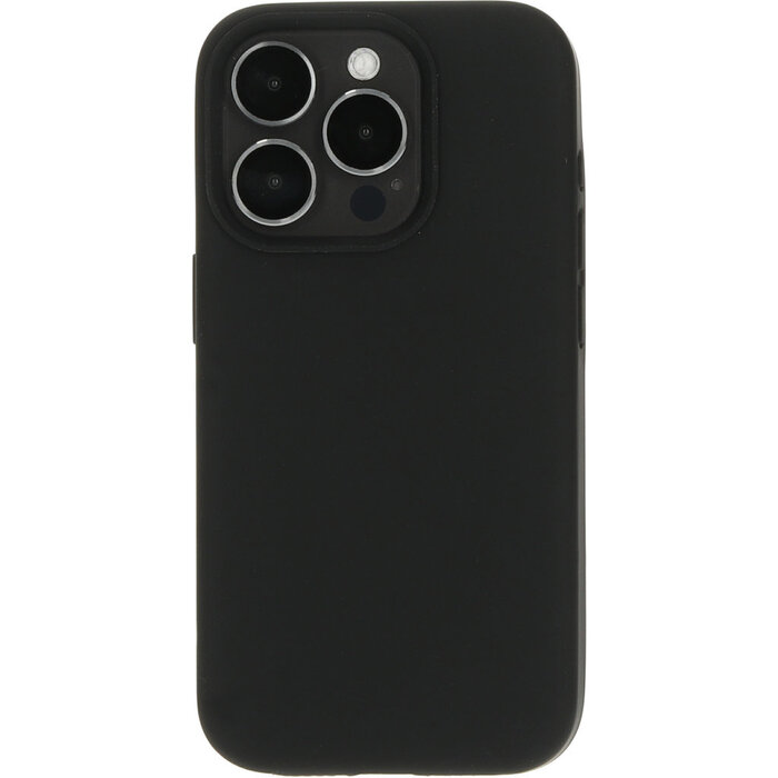 Mobiparts Mobiparts Silicone Cover Apple iPhone 15 Pro Black (Magsafe Compatible)