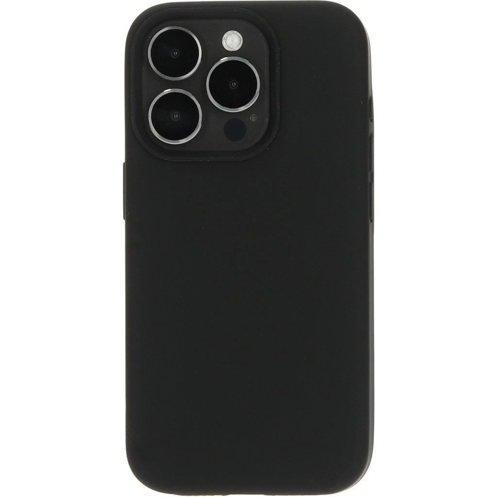 Mobiparts Mobiparts Silicone Cover Apple iPhone 15 Pro Black (Magsafe Compatible)