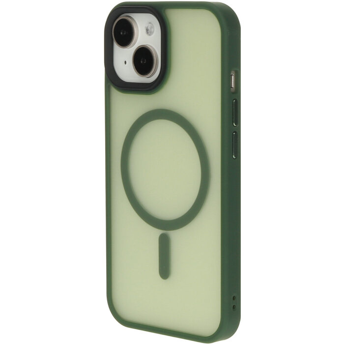 Mobiparts Mobiparts Hardcover Apple iPhone 15 Satin Green (Magsafe Compatible)