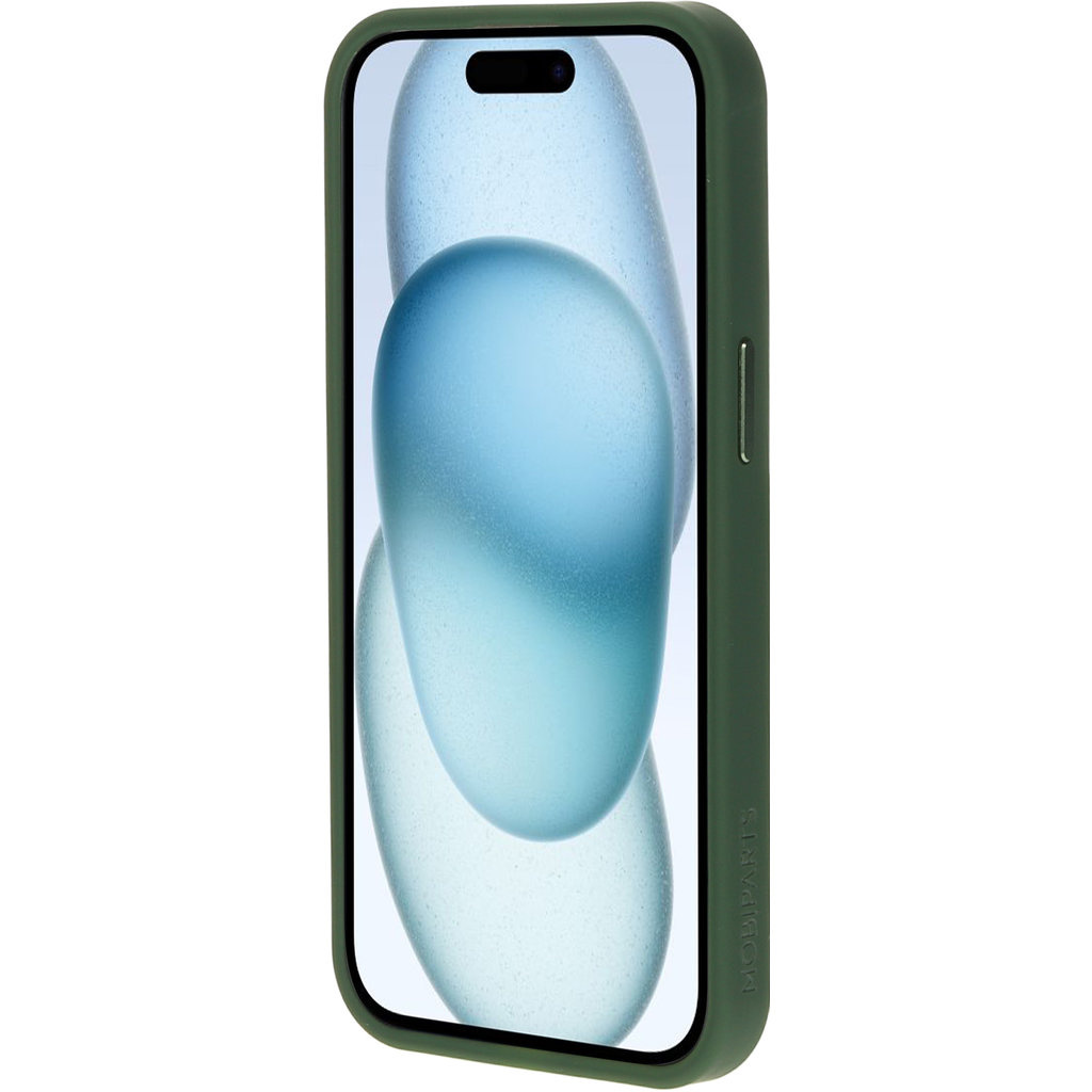 Mobiparts Mobiparts Hardcover Apple iPhone 15 Satin Green (Magsafe Compatible)
