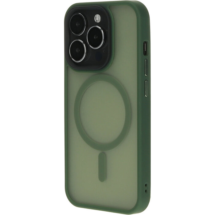 Mobiparts Mobiparts Hardcover Apple iPhone 15 Pro Satin Green (Magsafe Compatible)