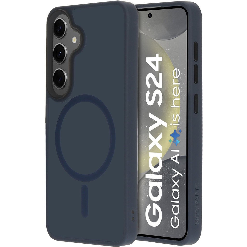 Mobiparts Mobiparts Hardcover Samsung Galaxy S24 Satin Blue (Magsafe Compatible)