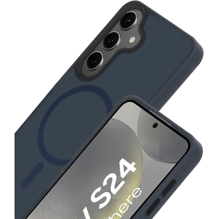 Mobiparts Mobiparts Hardcover Samsung Galaxy S24 Satin Blue (Magsafe Compatible)