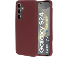 Mobiparts Mobiparts Samsung S24 Silicone Cover Plum Red