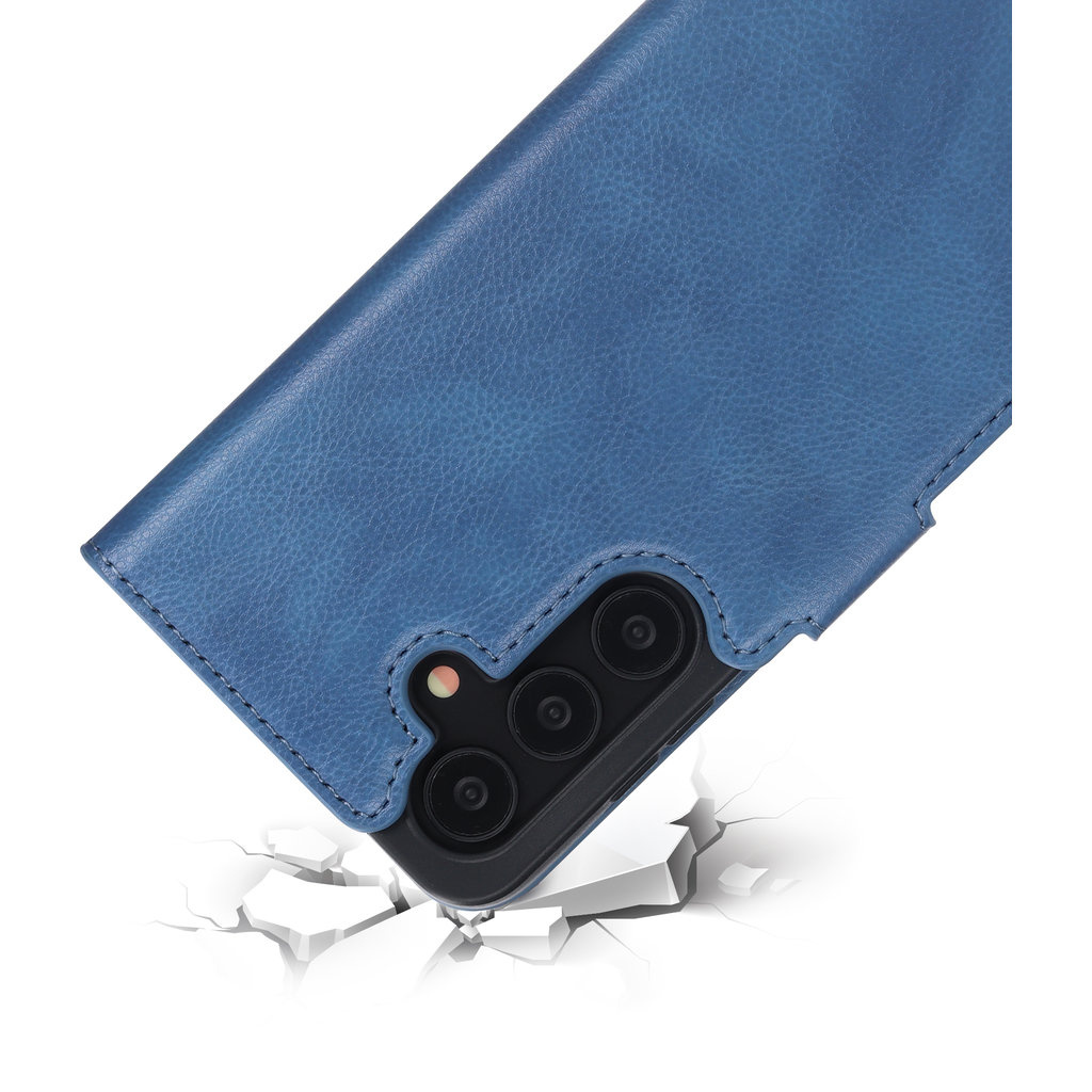 Mobiparts Mobiparts Classic Wallet Case Samsung Galaxy S24 Steel Blue