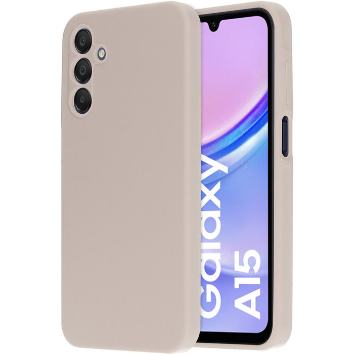 Mobiparts Mobiparts Silicone Cover Samsung Galaxy A15 Soft Salmon