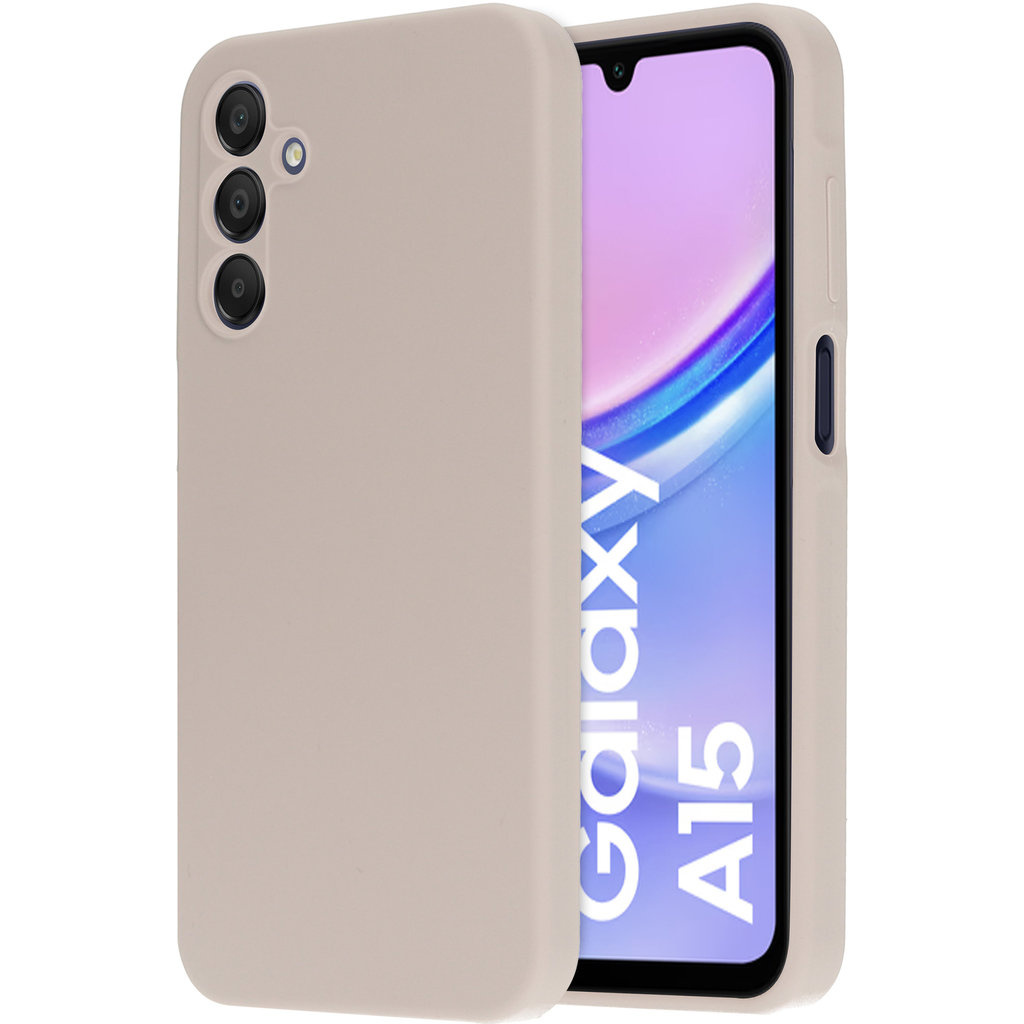 Mobiparts Mobiparts Silicone Cover Samsung Galaxy A15 Soft Salmon
