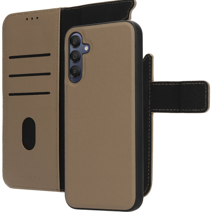 Mobiparts Mobiparts Leather 2 in 1 Wallet Case Samsung Galaxy A15 Taupe