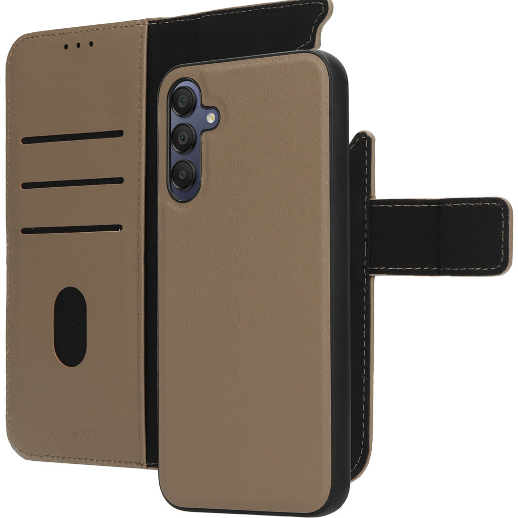 Mobiparts Mobiparts Leather 2 in 1 Wallet Case Samsung Galaxy A15 Taupe