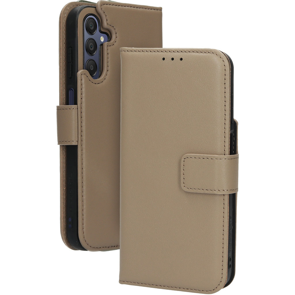 Mobiparts Mobiparts Leather 2 in 1 Wallet Case Samsung Galaxy A15 Taupe