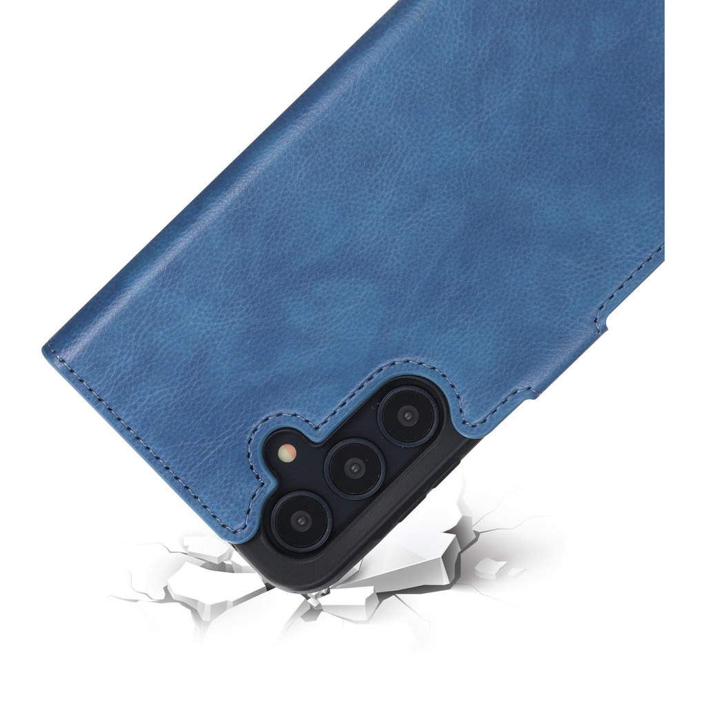 Mobiparts Mobiparts Classic Wallet Case Samsung Galaxy A55 5G (2024) Steel Blue