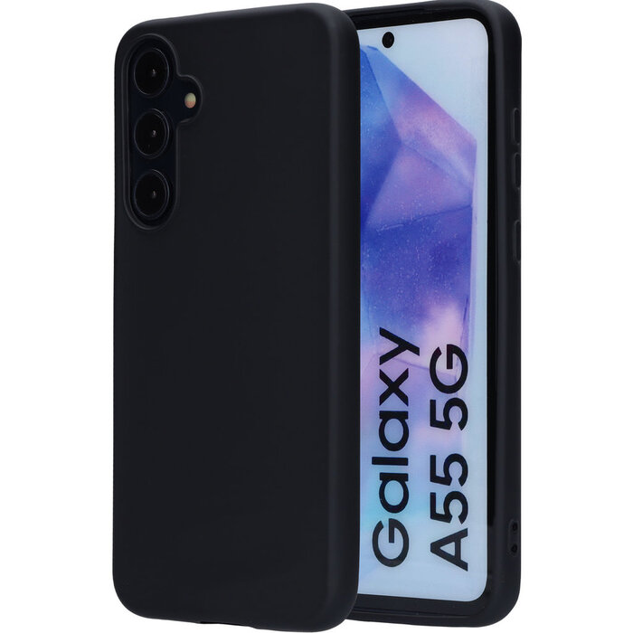 Mobiparts Mobiparts Silicone Cover Samsung Galaxy A55 Black