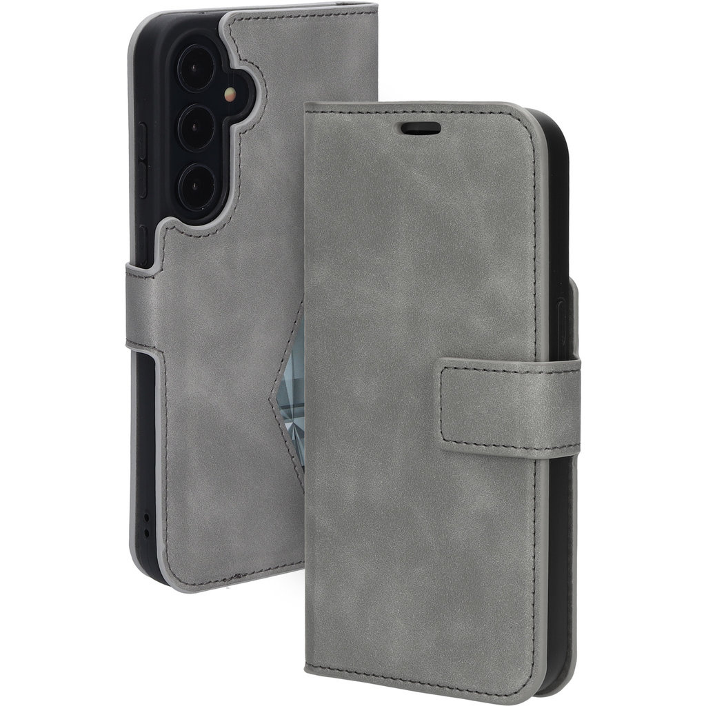 Mobiparts Mobiparts Classic Wallet Case Samsung Galaxy A35 5G (2024) Granite Grey